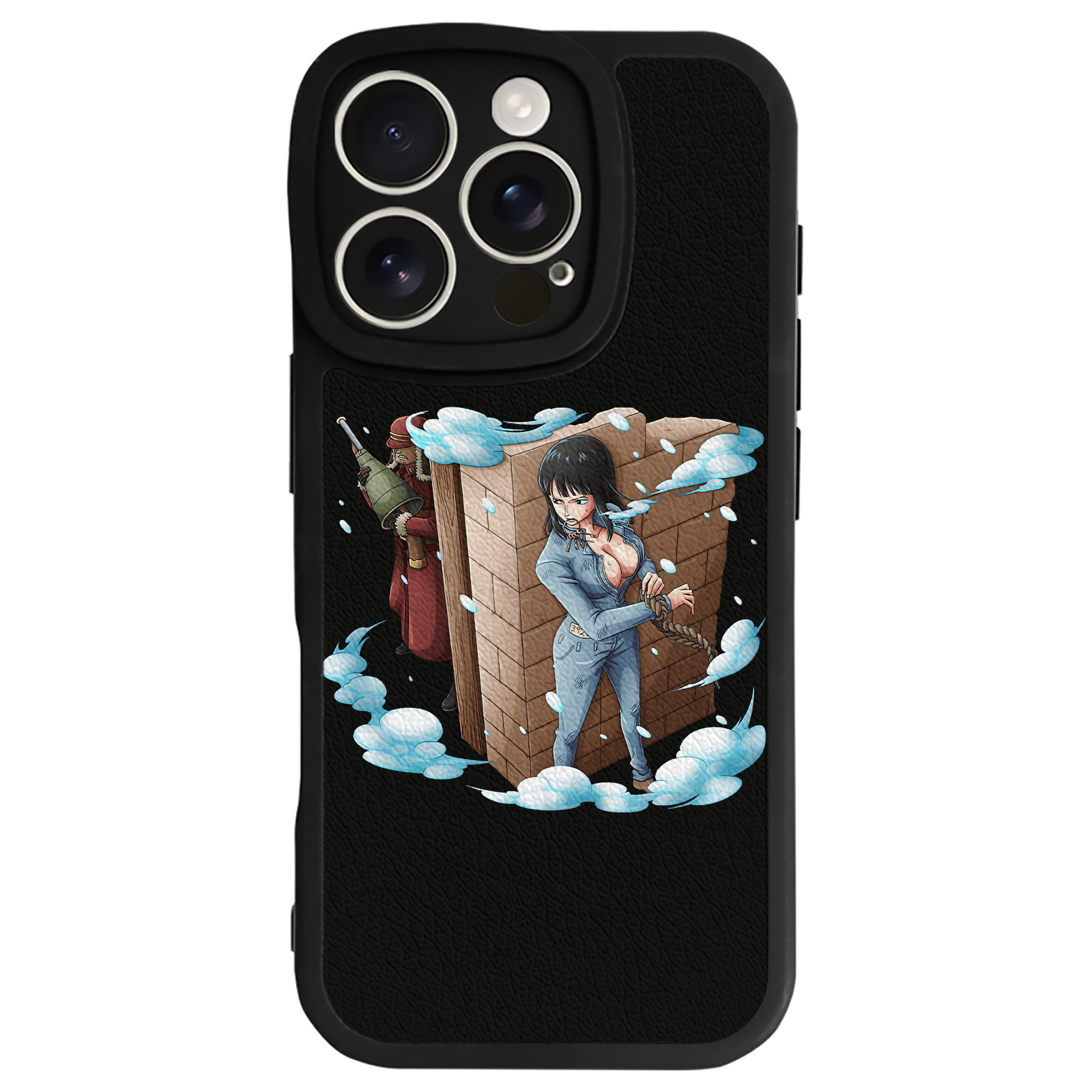 （画像用） ワンピース ニコ・ロビン ONE PIECE Nico Robin 【iPhone 16シリーズ対応】シリコンスマホケース（レザー調） 材質：シリコン